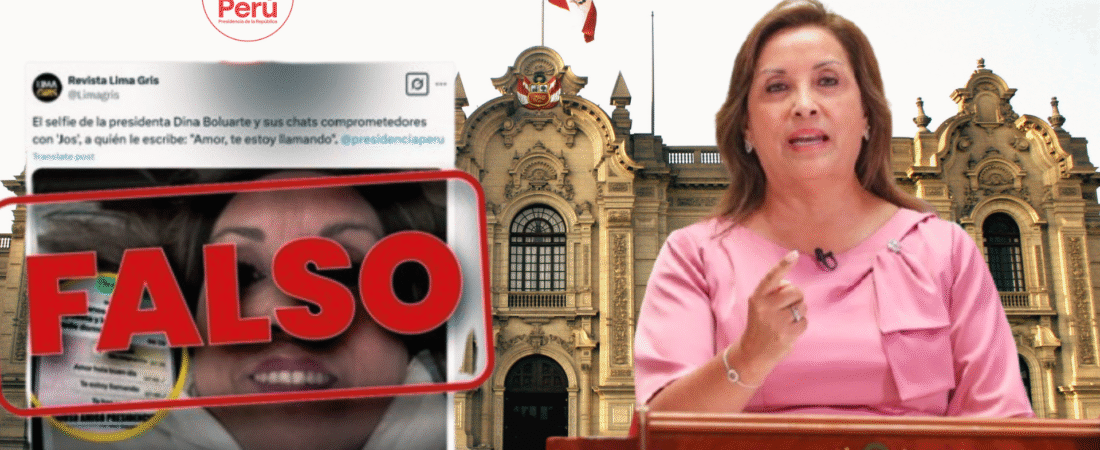 Es falso que la foto de Dina Boluarte fue generada por inteligencia artificial
