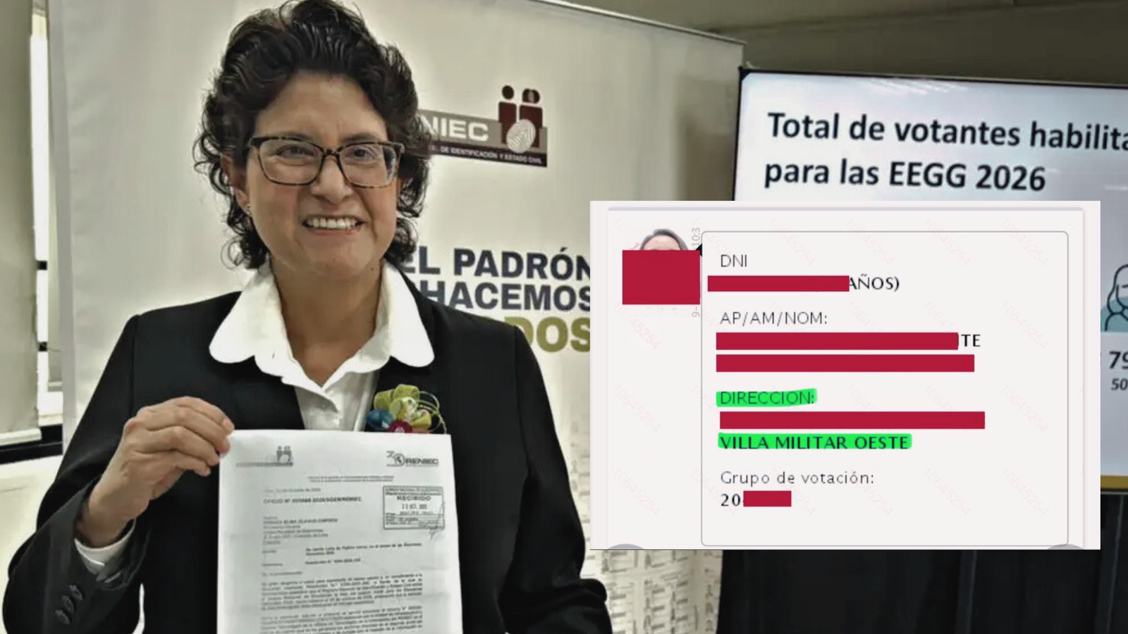 Es falso que no se expusieron datos personales